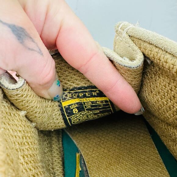 Roper Tan Suede Leather Chukka Boots Men’s Size 8 - Picture 11 of 13